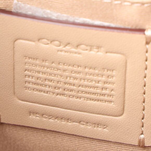 Coach Signature Rowan Bag in Beige Coated Canvas - Picture 9 of 11